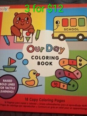 Our Day Coloring Book for Kids By OOLY Copy Coloring Simple Designs New